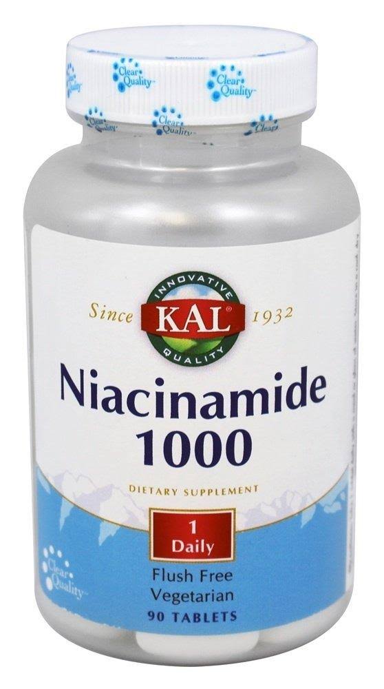 Kal Niacinamide Dietary Supplement - 90 Tablets