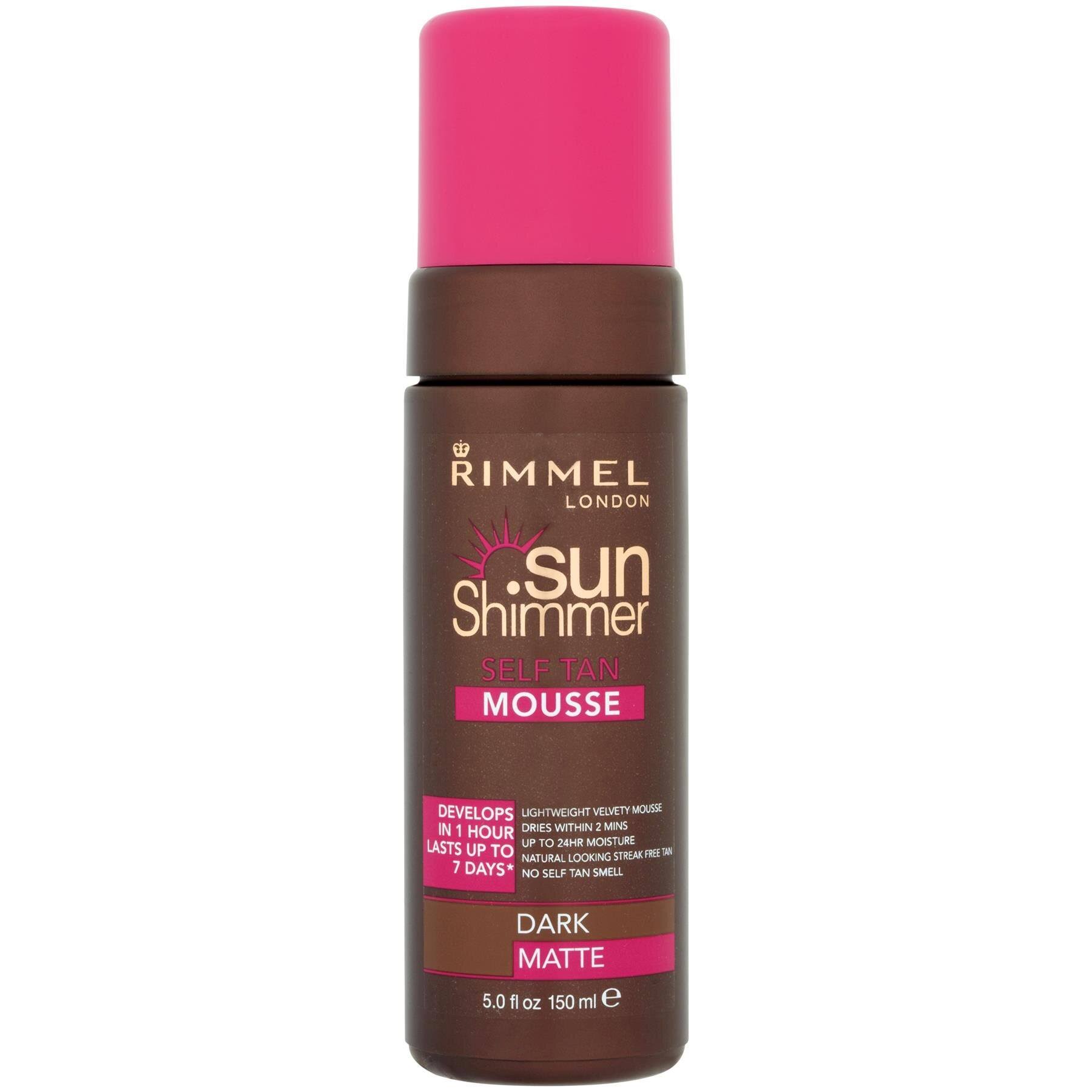 Rimmel Sun Shimmer Self Tan Mousse - Dark Matte, 150ml