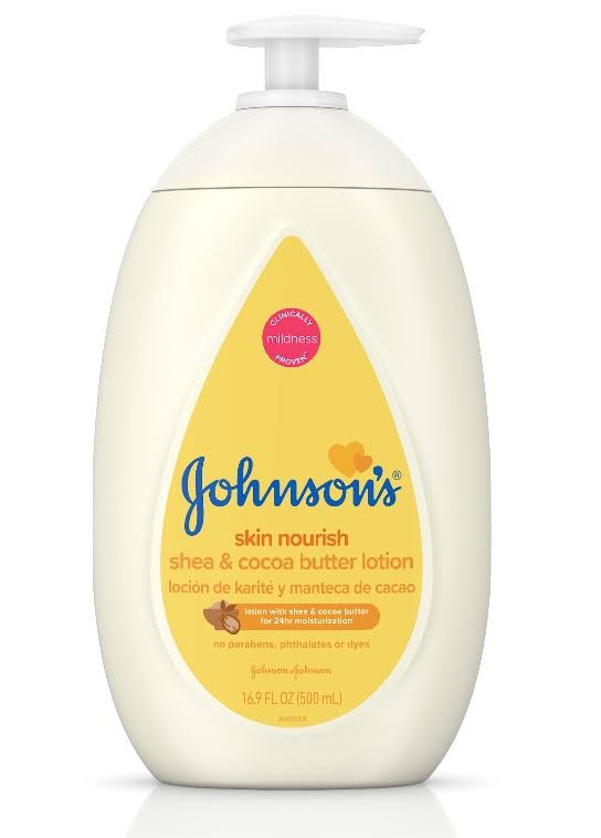 Johnson’s Moisturizing Dry Skin Baby Lotion - with Shea and Cocoa Butter, 16.9oz