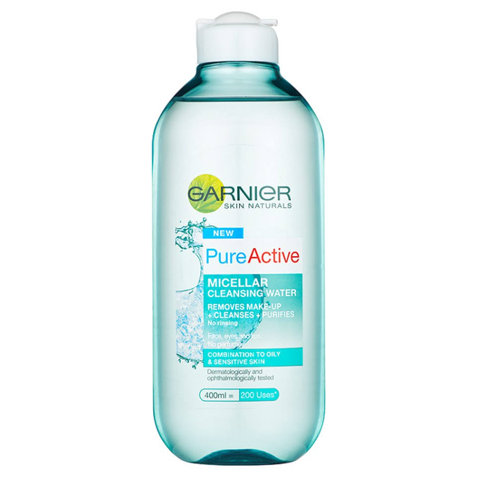 Garnier Pure Active Micellar Water Facial Cleanser - Oily Skin, 400ml