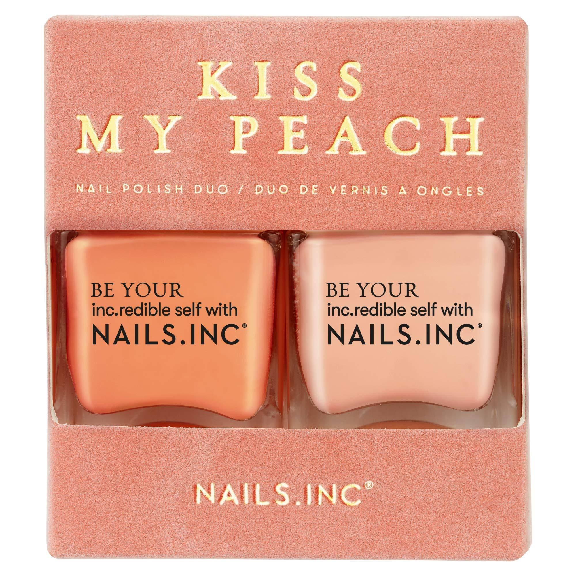 Nails Inc. Kiss My Peach Duo Nail Set