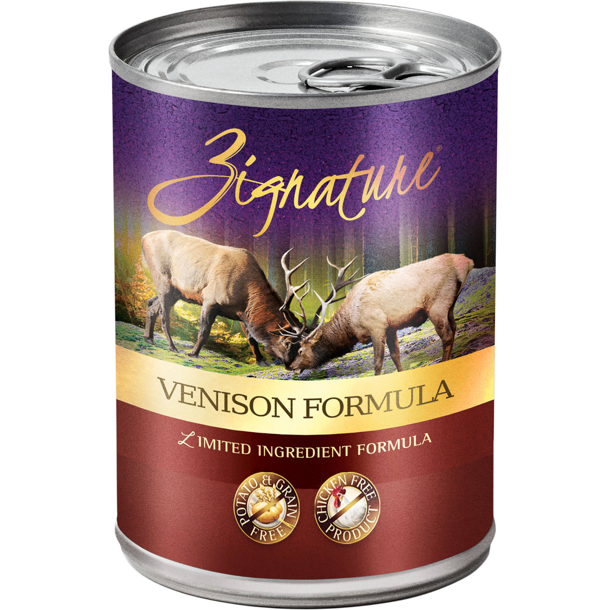 Zignature Venison Formula Canned Dog Food - 13 oz