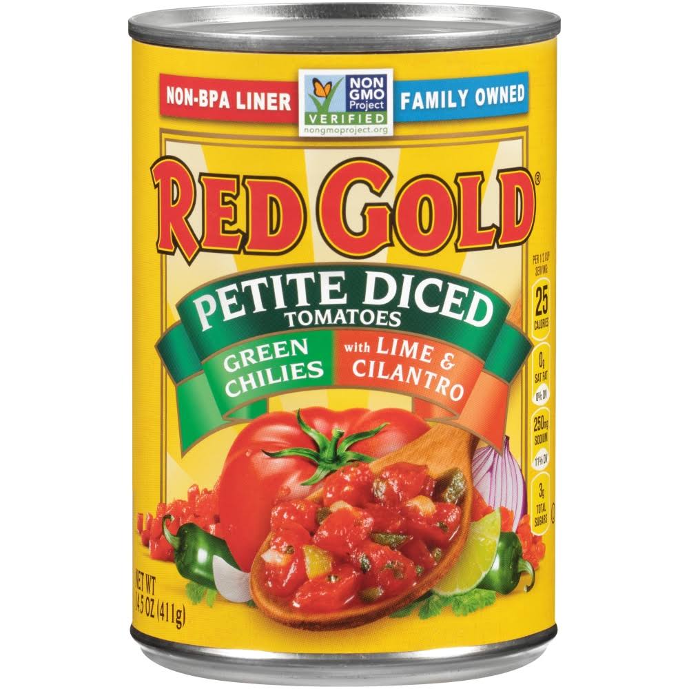 Red Gold Zesty Petite Diced Tomatoes with Lime Juice & Cilantro - 14.5 oz can