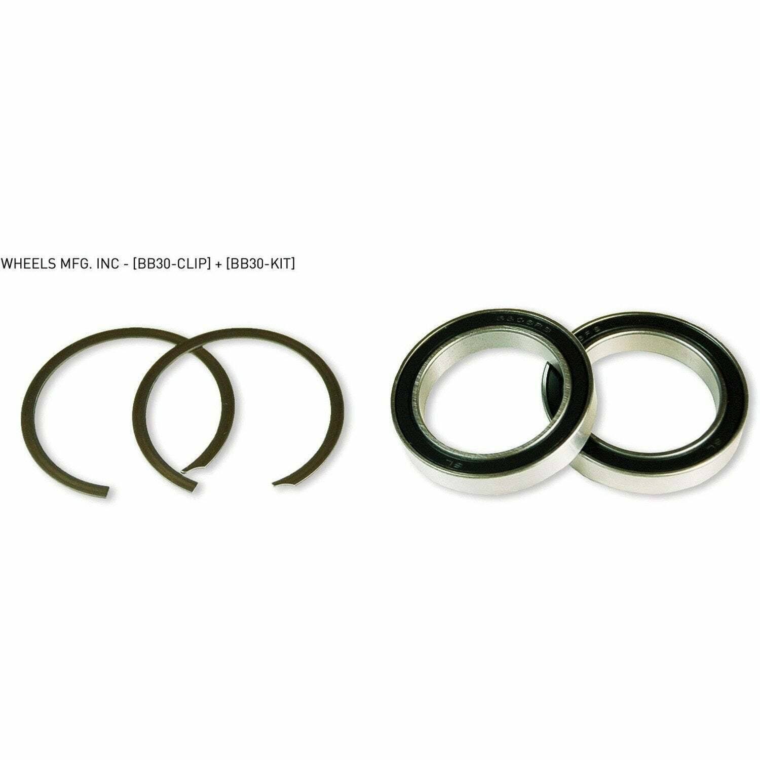Wheels Manufacturing BB30 Angular Contact Bearing and Clip Kit