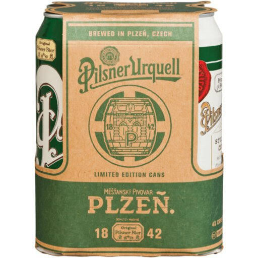 Pilsner Urquell Beer Pilsner - 4 x 500ml