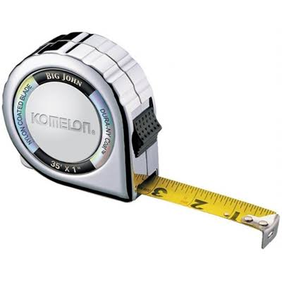 Komelon Big John Chrome Power Measuring Tape - 35'