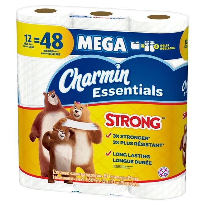 Charmin Essentials Strong Toilet Paper - Mega Rolls