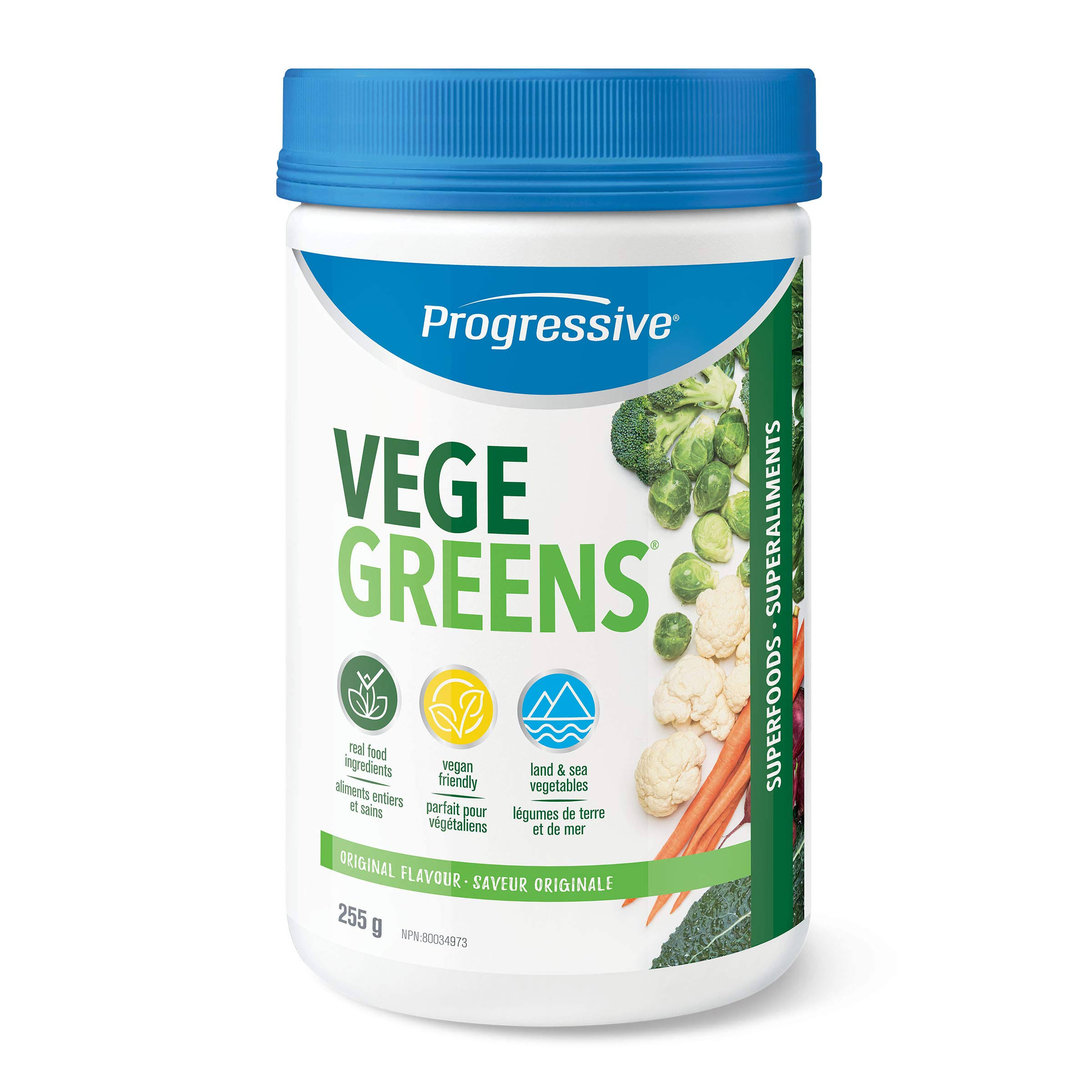 Progressive VegeGreens, Vegan Greens Supplement Powder - Original Flav