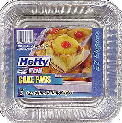 Hefty EZ Foil Cake Pan - 3 Pans