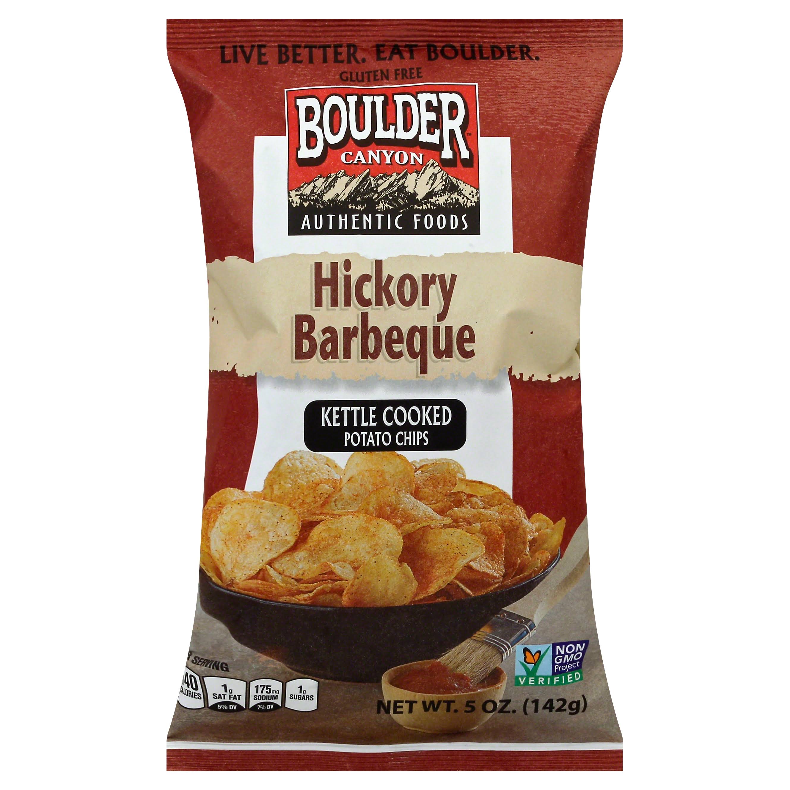 Boulder Canyon Kettle Cooked Potato Chips - Hickory Barbeque