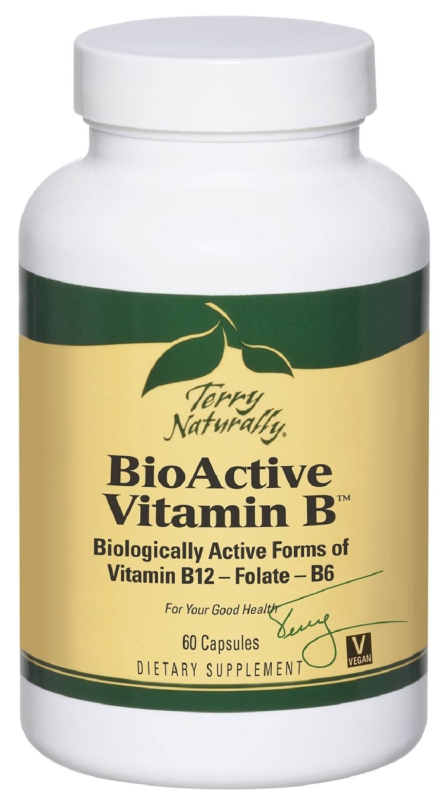 EuroPharma Terry Naturally Bioactive Vitamin B Dietary Supplement - 60 Capsules