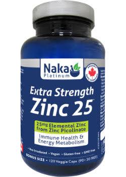 Zinc 25 Extra Strength (from Zinc Picolinate) – 120 vcaps