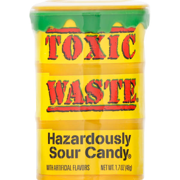 Toxic Waste Candy, Hazardously Sour - 1.7 oz