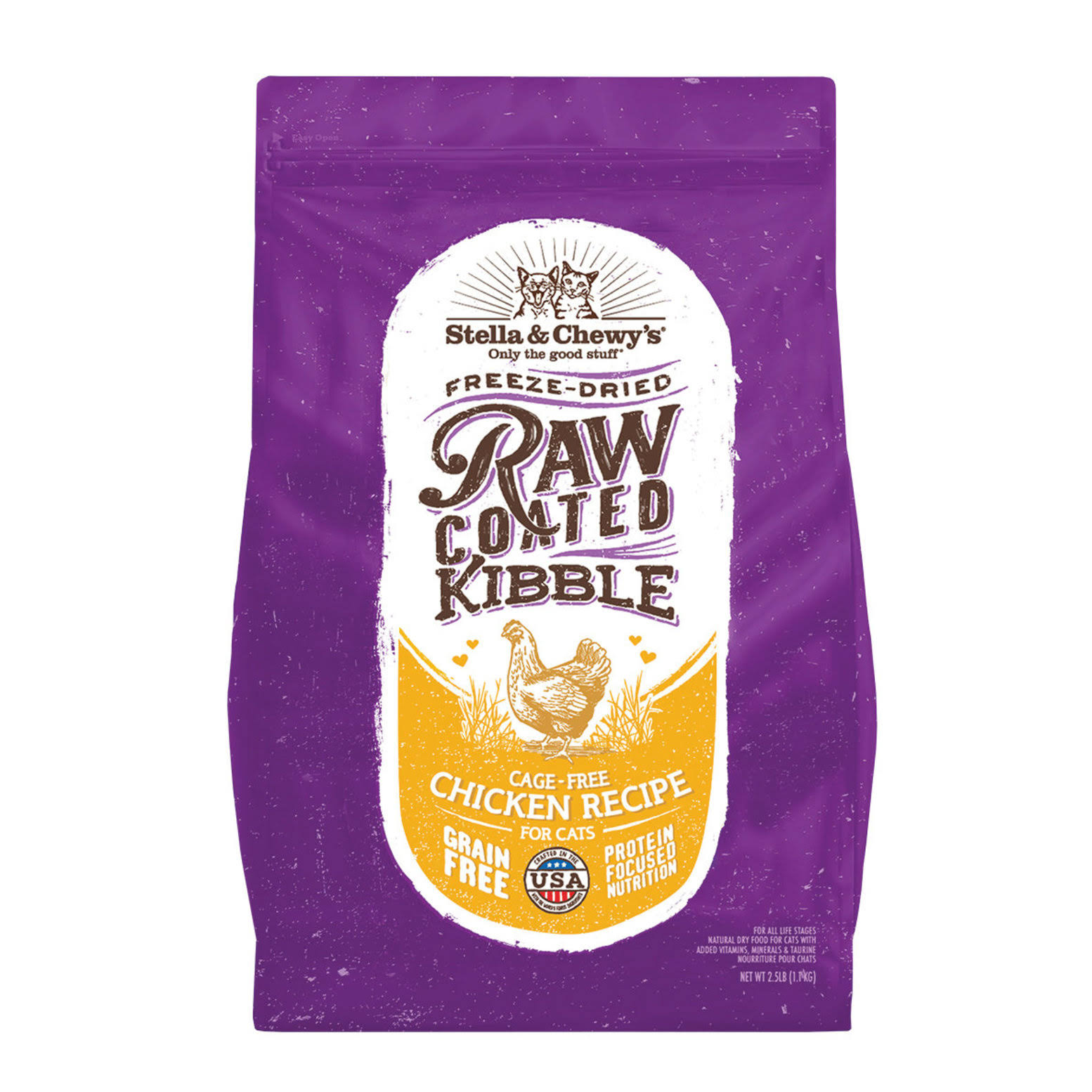 Stella & Chewy's - Raw Coated Kibble Cage-Free Chicken Recipe (Dry Cat Food) 10lb