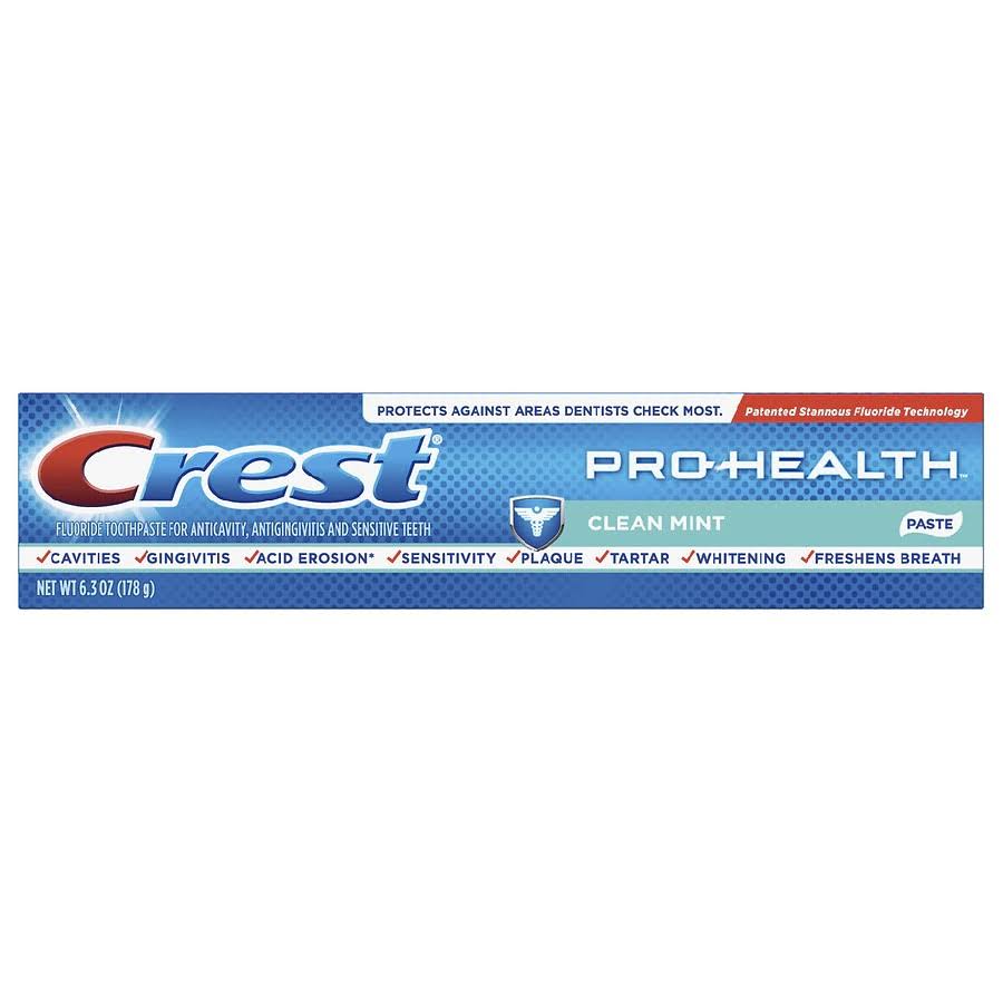 Crest Pro-Health Smooth Formula Toothpaste - Clean Mint, 6.3oz
