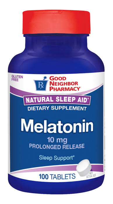 GNP Melatonin 10MG,100 Extended Release Tablets