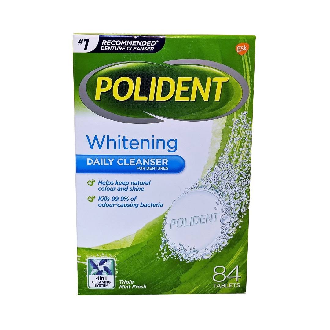 Polident Whitening Daily Denture Cleanser