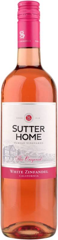 Sutter Home White Zinfandel, California (Vintage Varies) - 750 ml bottle