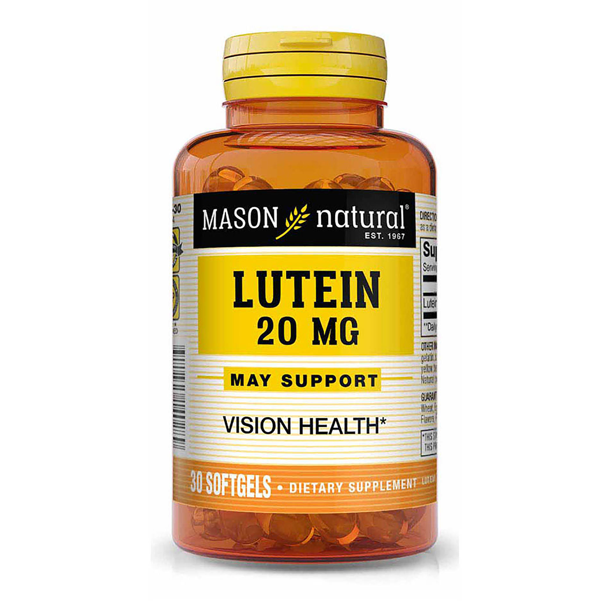 Mason Vitamins Natural Lutein Dietary Supplement - 30ct