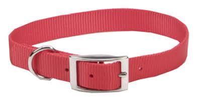 Dog Collar, Red Nylon, 3/4 x 16", Coastal, 00601 B RED16