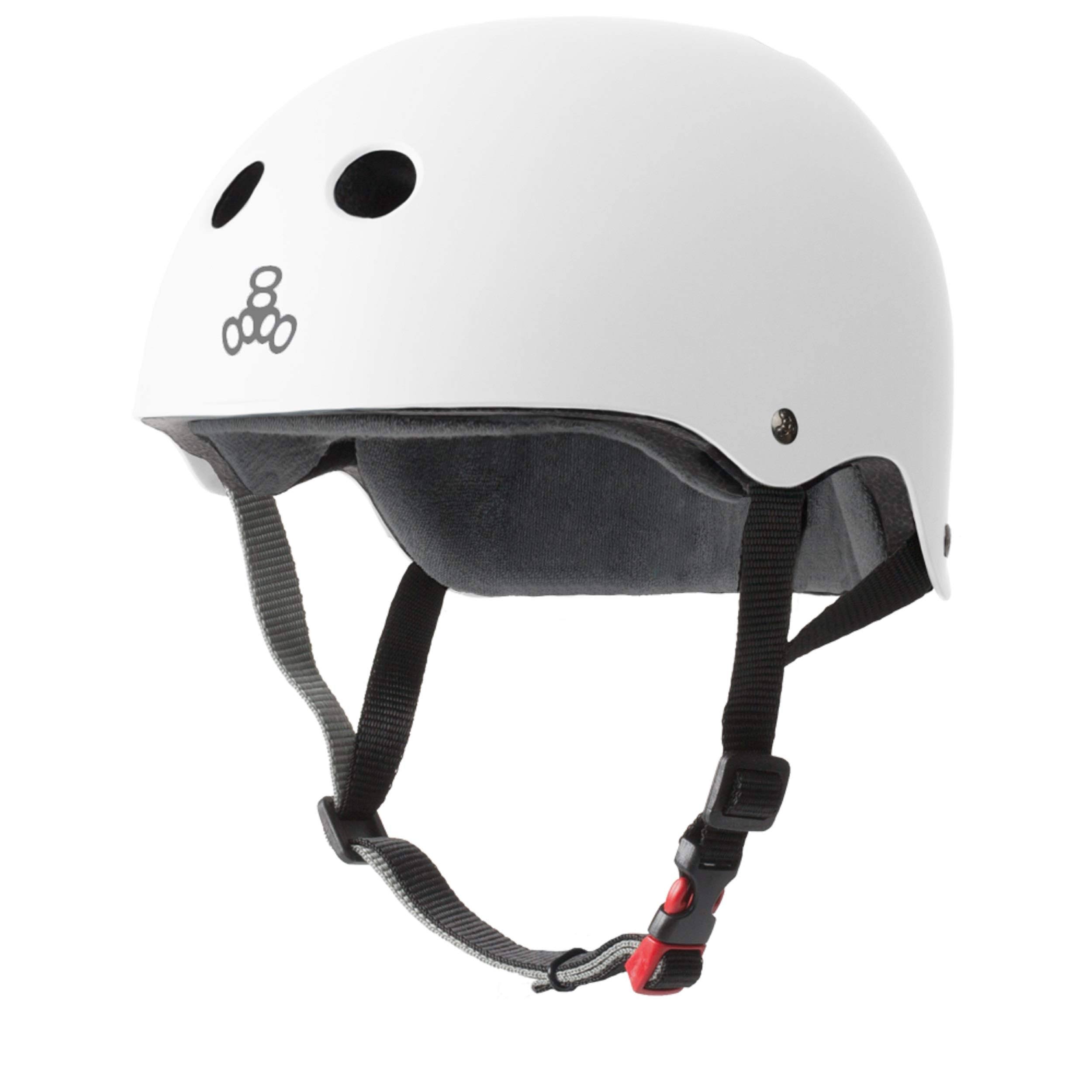 Triple 8 - The Certified Sweatsaver Helmet - White Rubber