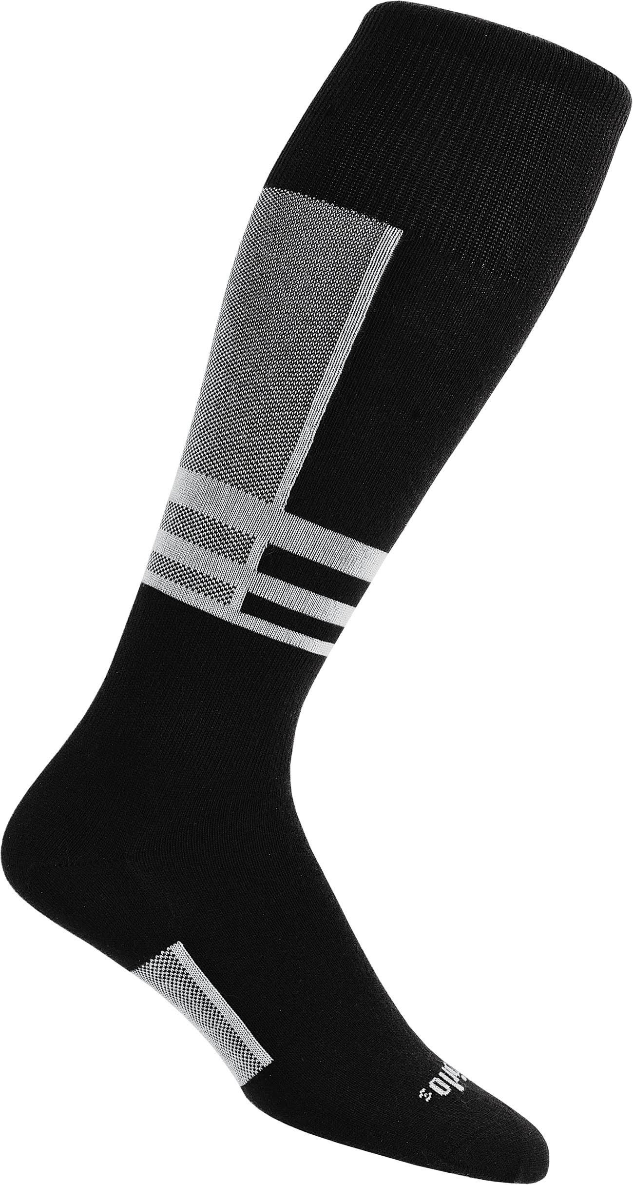 Thorlo Ultra Light Ski Liner Sock - White/Black, 11.5-13