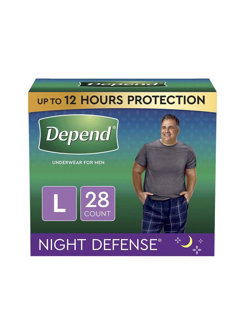 Depend Night Defense Incontinence Underwear For Men