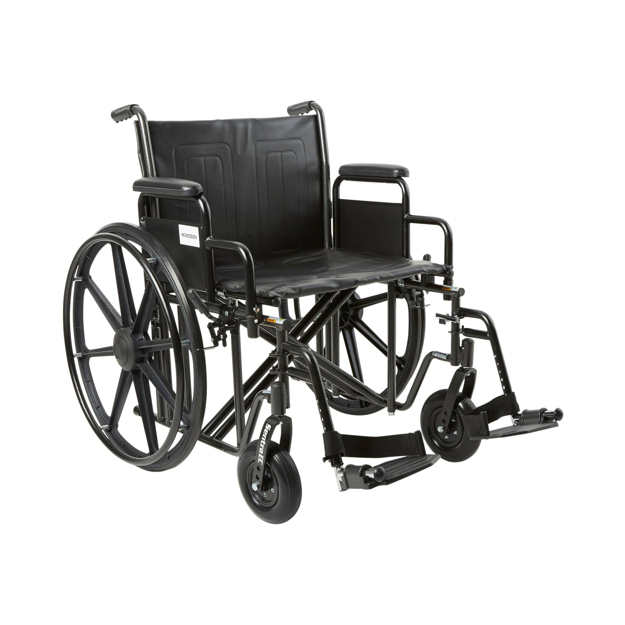 McKesson Drive Wheelchair - Black, 22", 450lbs