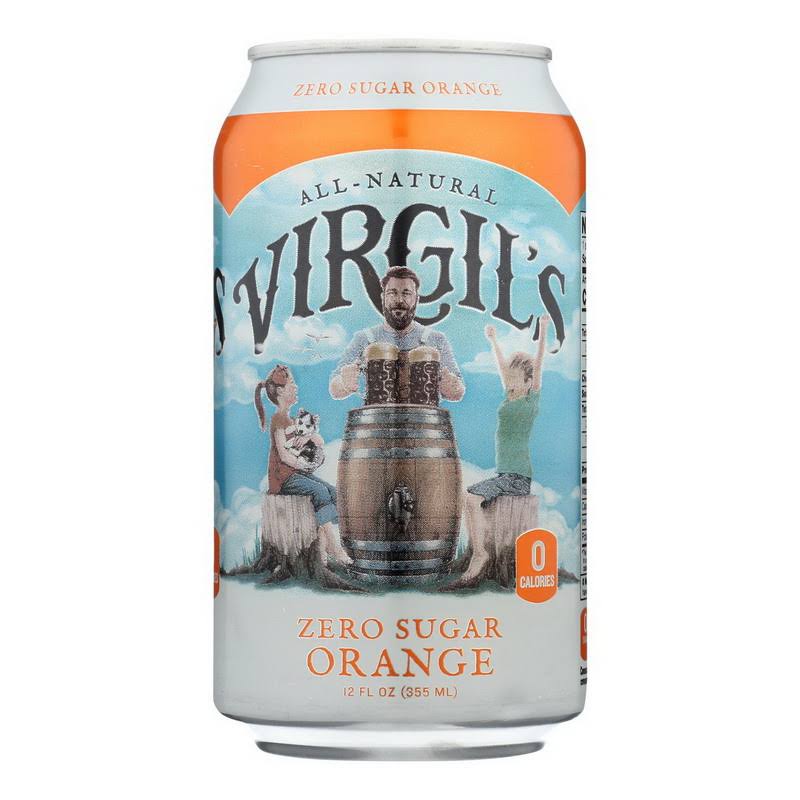 Virgil's New All Natural Zero Sugar Orange Soda - 12oz