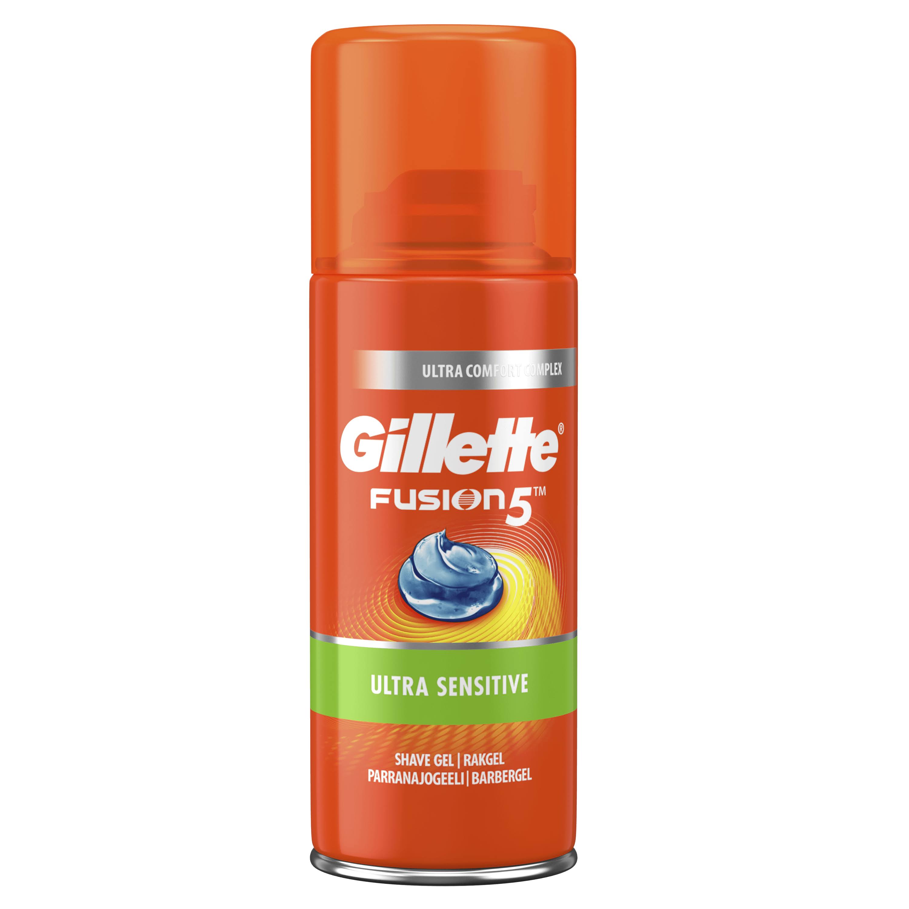Gillette Men's Fusion5 Ultra Sensitive Shaving Gel - 75ml