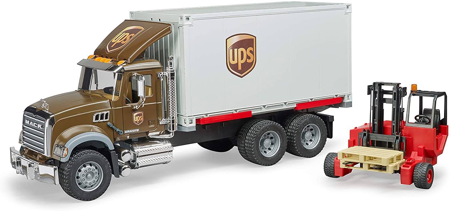 Bruder UPS Logistics Truck With Forklift