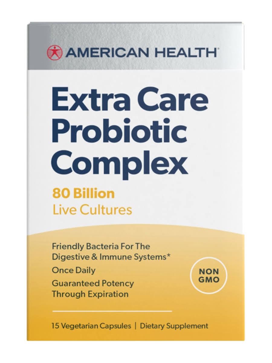 Extra Care Probiotic Complex 80 Billion CFU - 15 Vegetarian Capsules