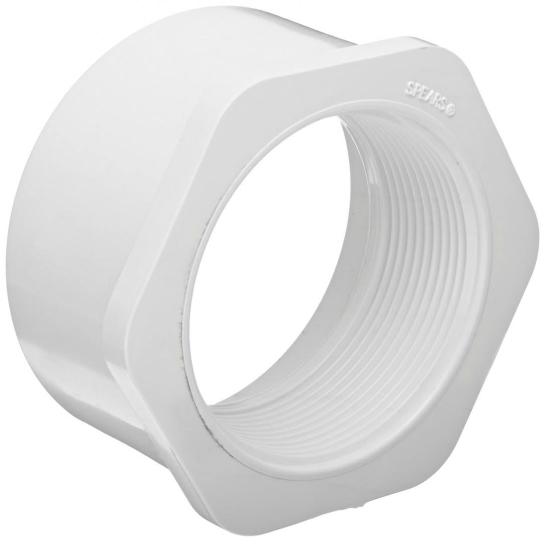 Spears 438 Series PVC Pipe Fitting, Bushing, Schedule 40, White, 5.1cm Spigot x 1.9cm NPT Female | Boating & Fishing | Delivery Guaranteed