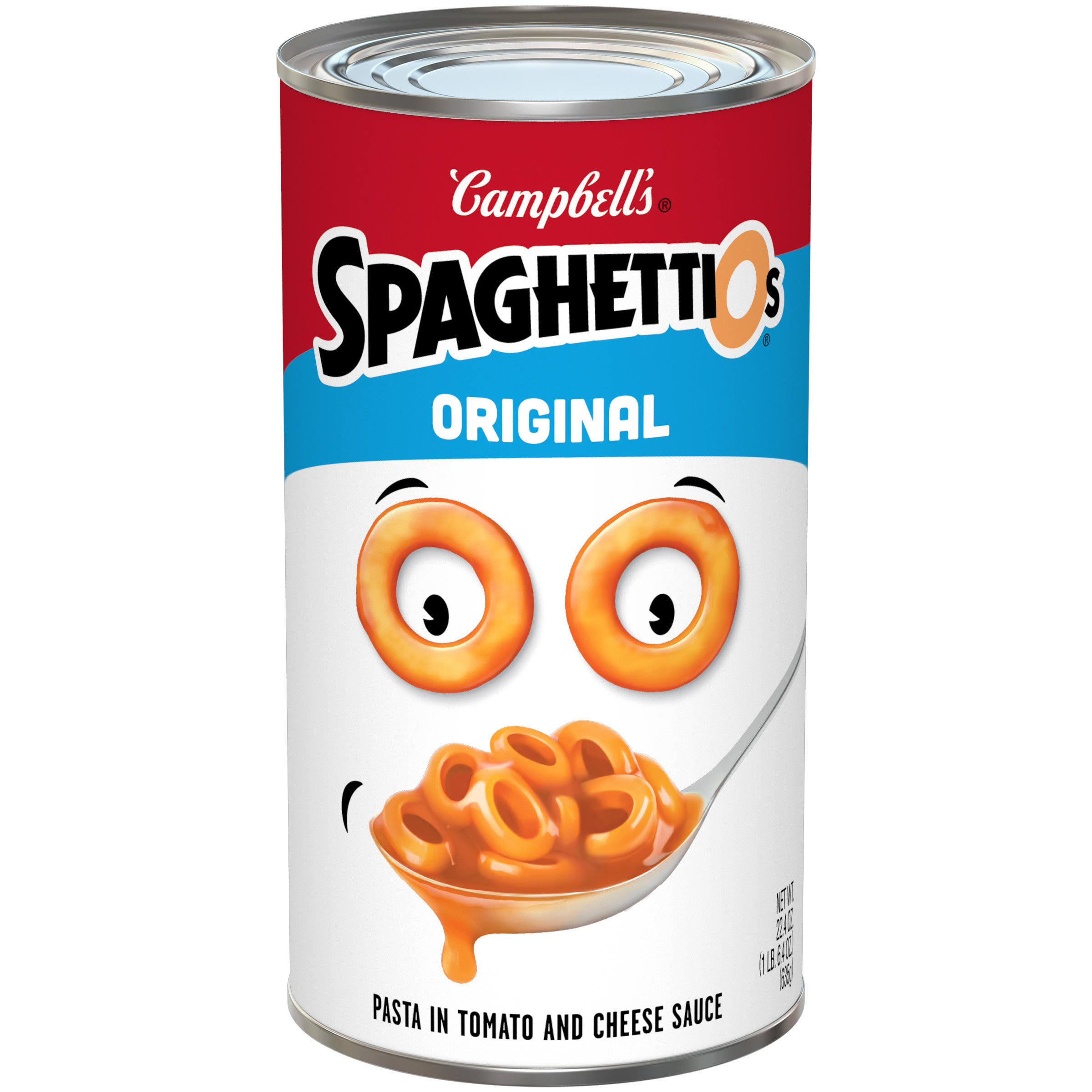Campbell's Original SpaghettiOs Pasta - in Tomato and Cheese Sauce, 22.4oz