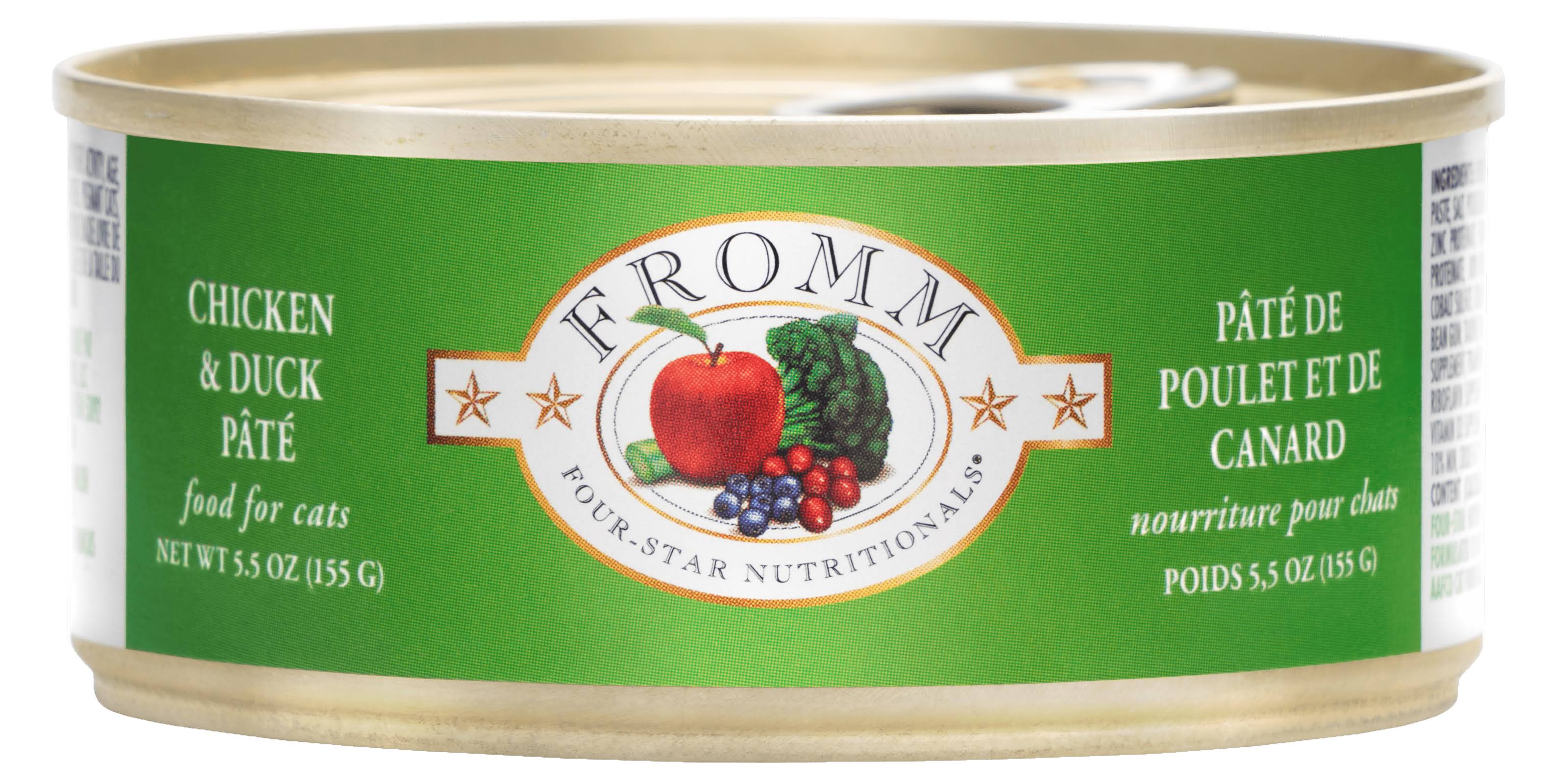 Fromm Four Star Chicken & Duck Pate Canned Cat Food 5.5 oz