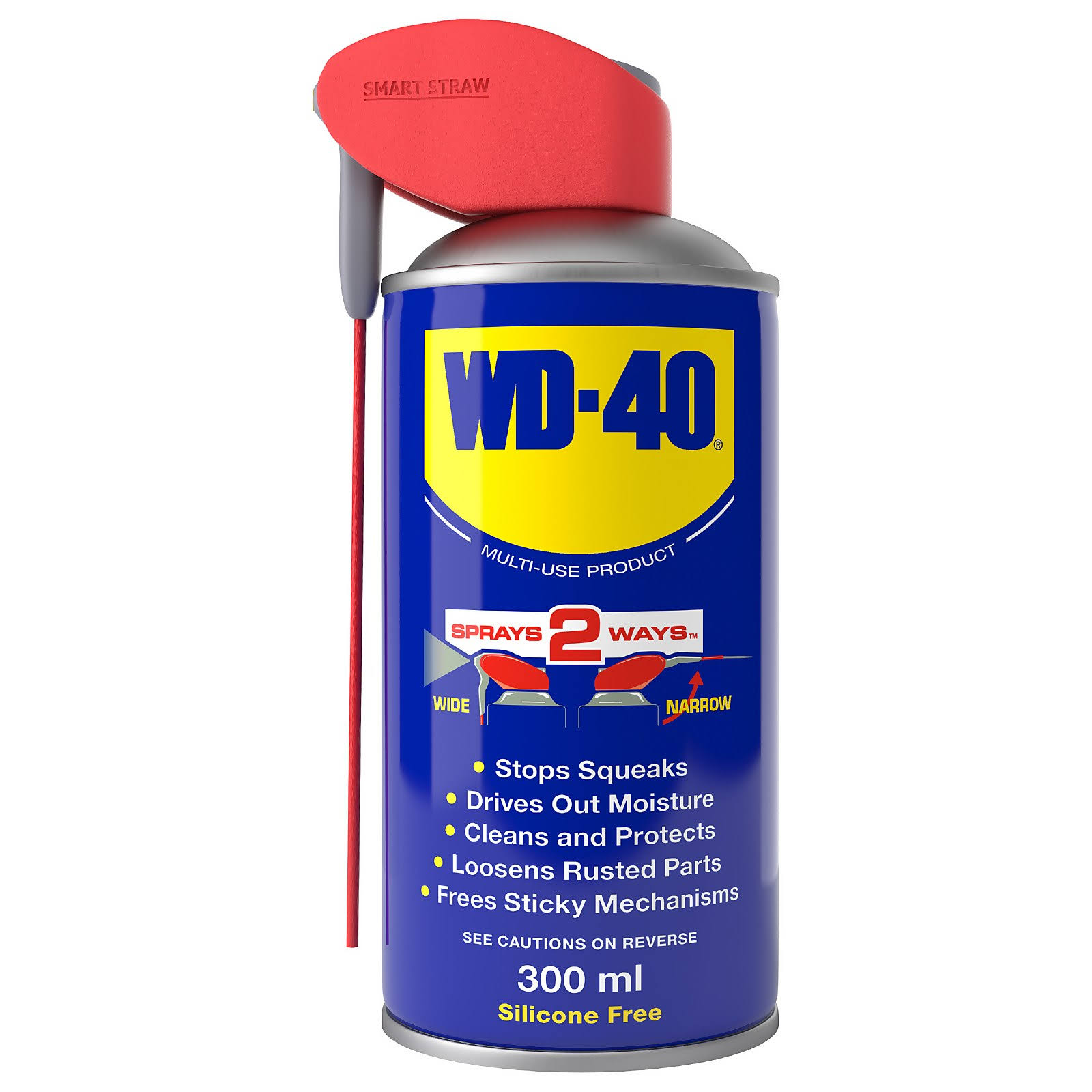 WD40 Multi Use Maintenance Spray - With Smart Straw, 300ml