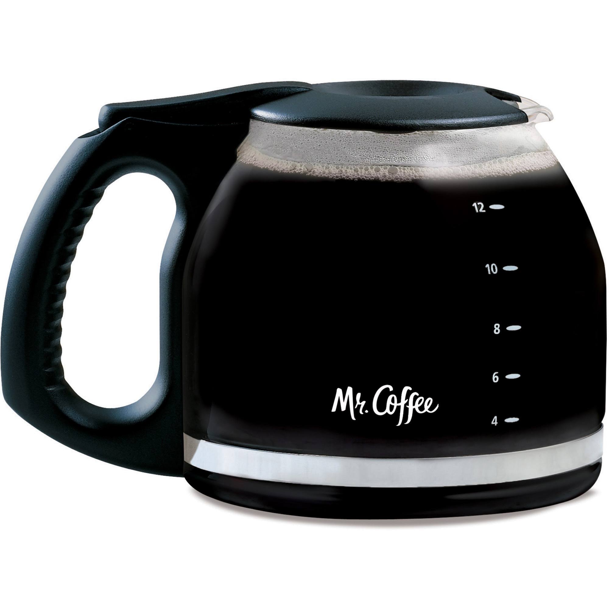 Mr. Coffee Replacement 12-Cup Glass Carafe, Black