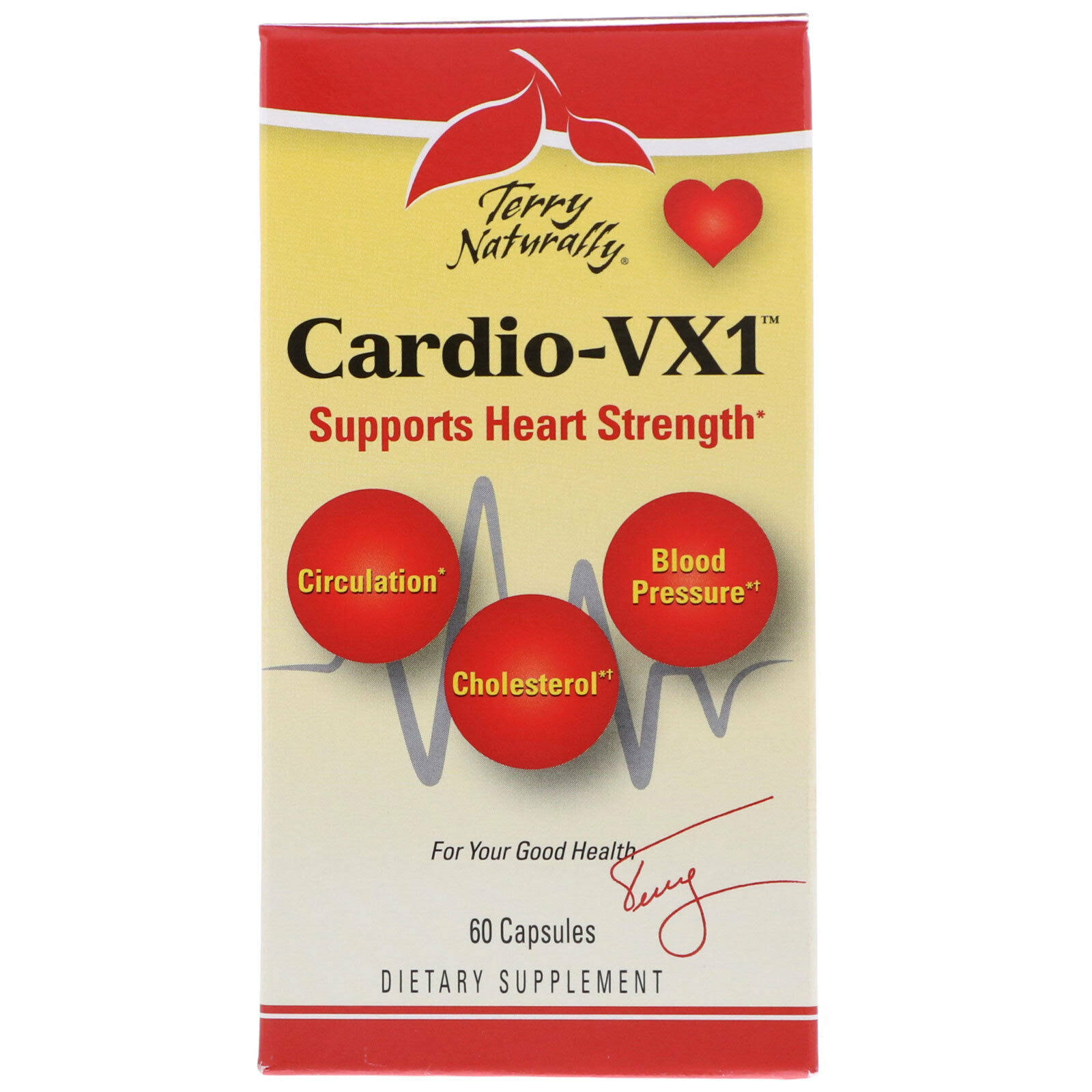 EuroPharma Terry Naturally Cardio-vx1 Supplement - 60ct
