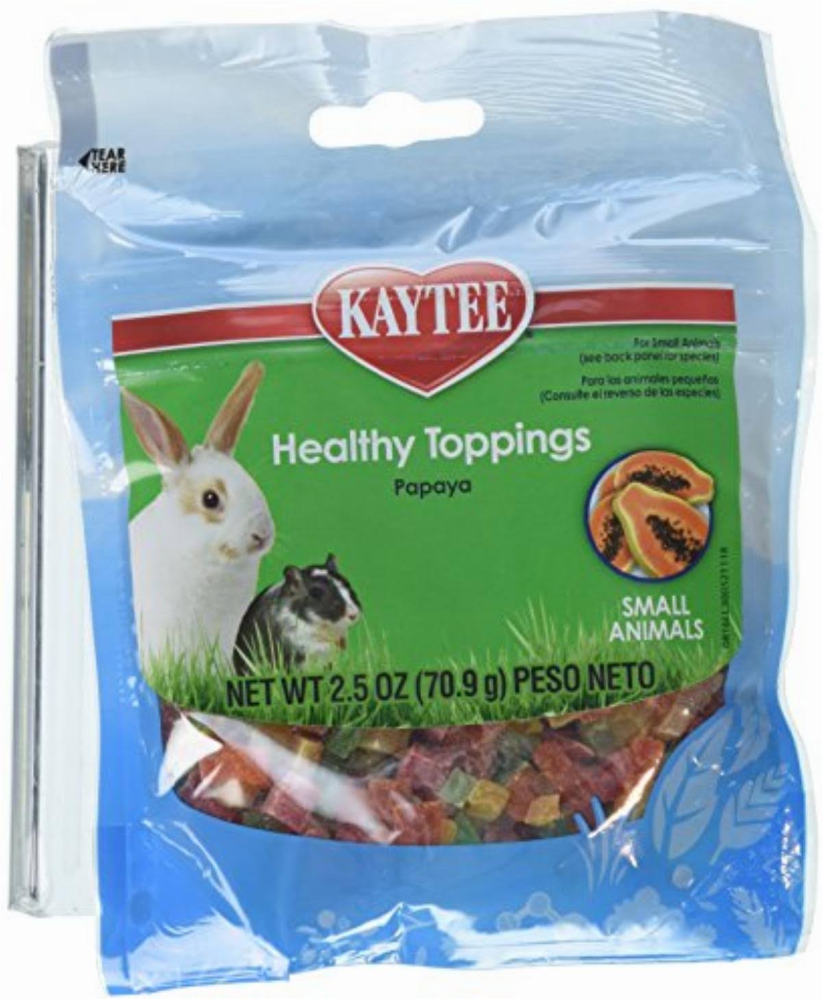Kaytee Fiesta Healthy Toppings - Papaya Treat for Small Animals, 2.5oz