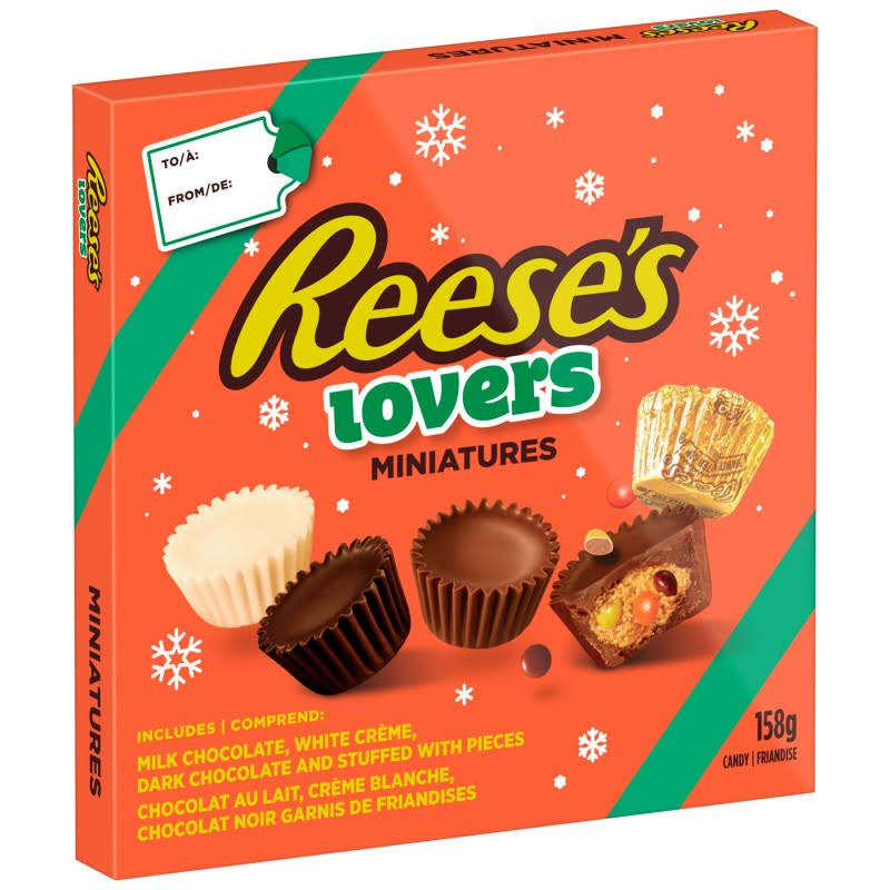 Reese's Lovers Miniatures Holiday Chocolate And Candy Gift Box