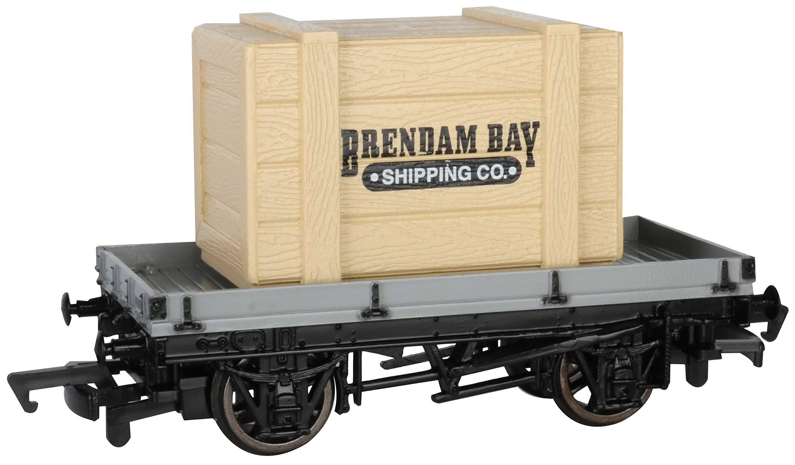 Bachmann Trains - Thomas & Friends 1 Plank Wagon with Brendam Bay Shipping Co. Crate - HO Scale