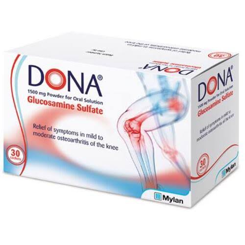 Dona Glucosamine Sulfate 1500mg Powder For Oral Solution 30 Pack