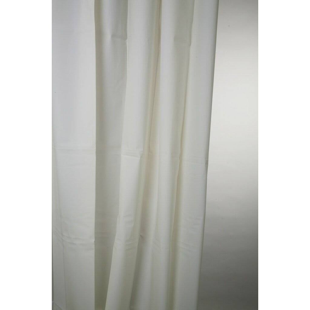 Blue Canyon Peva Plain White Shower Curtain 180cm x 180cm SC-205WH 