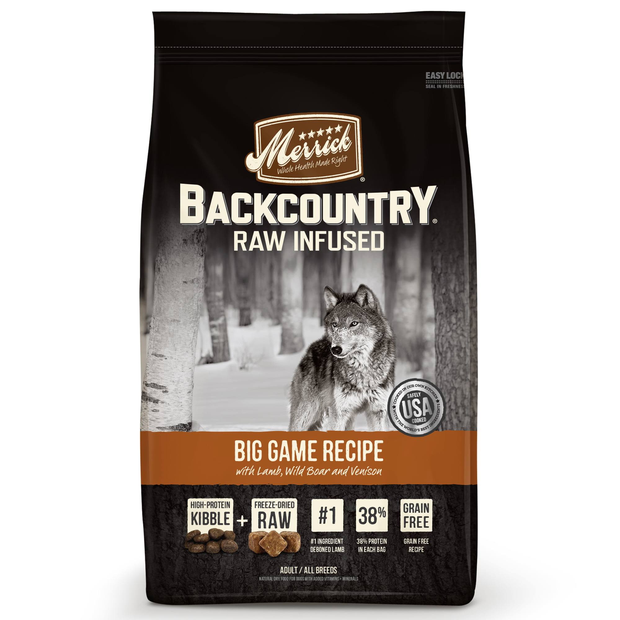 Merrick Backcountry Big Game Recipe Dog Food - 4lbs