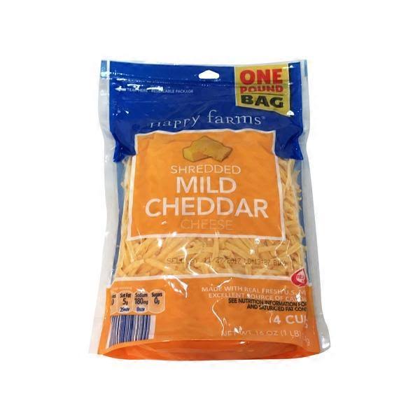 Happy Farms Shredded Mild Cheddar Cheese - 16 oz
