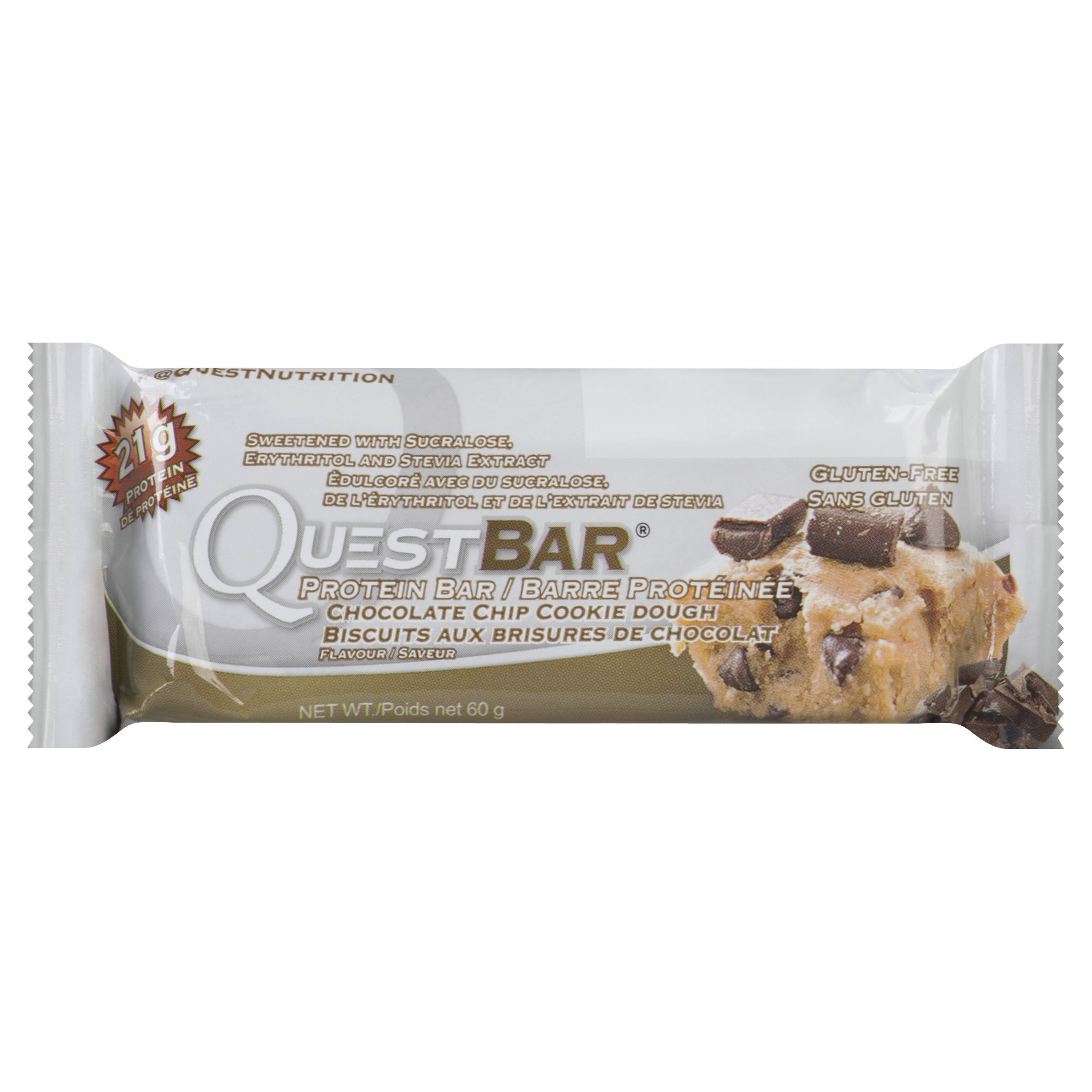 Quest Nutrition Chocolate Chip Cookie Dough Protein Bar - 60g