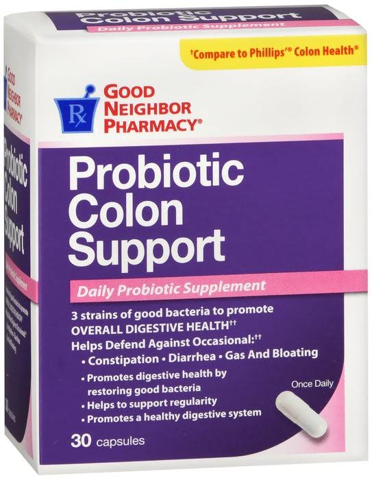 Gnp Probiotic Colon Support Capsules 30 Counts