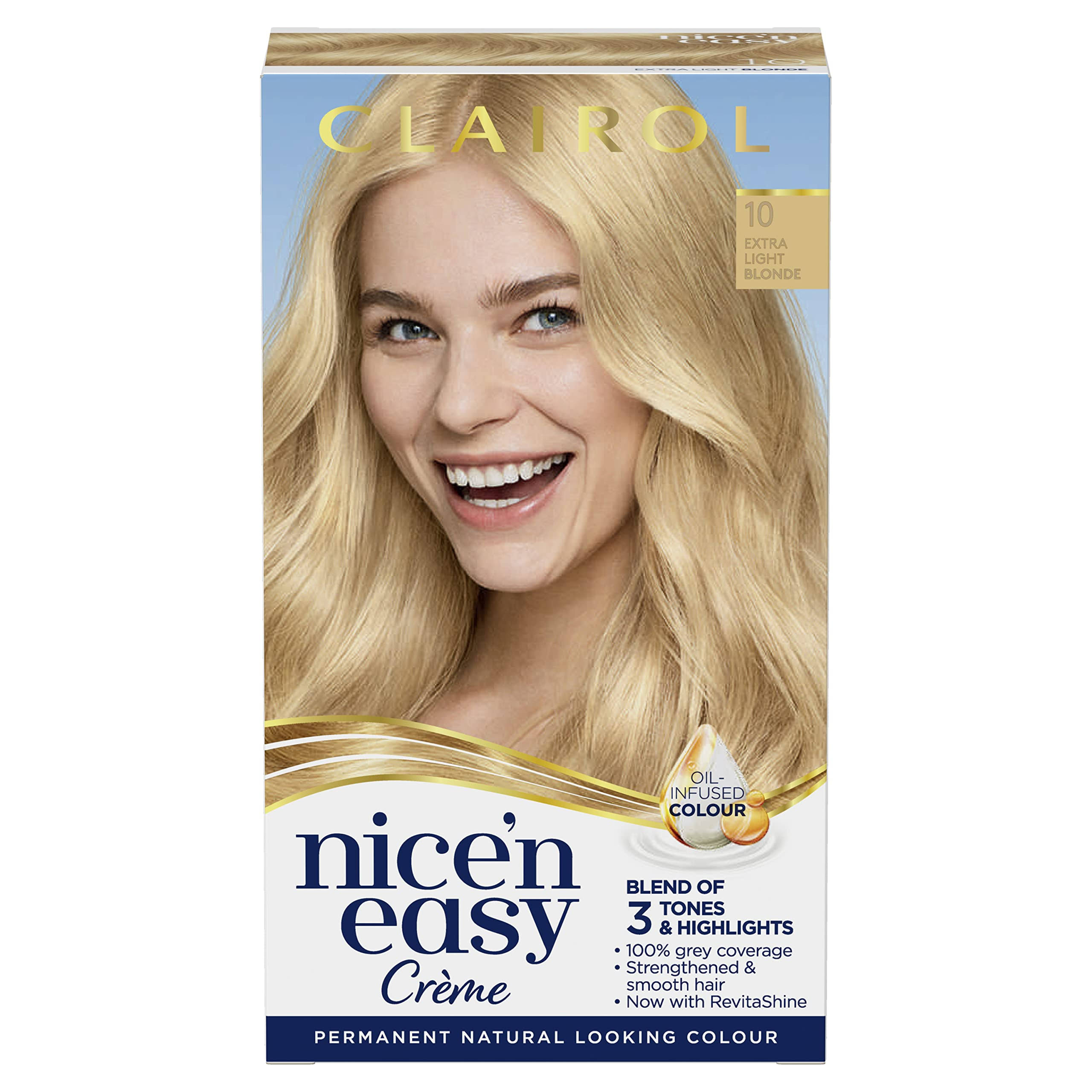 Nice'n Easy Permanent Hair Dye - 10 Extra Light Blonde