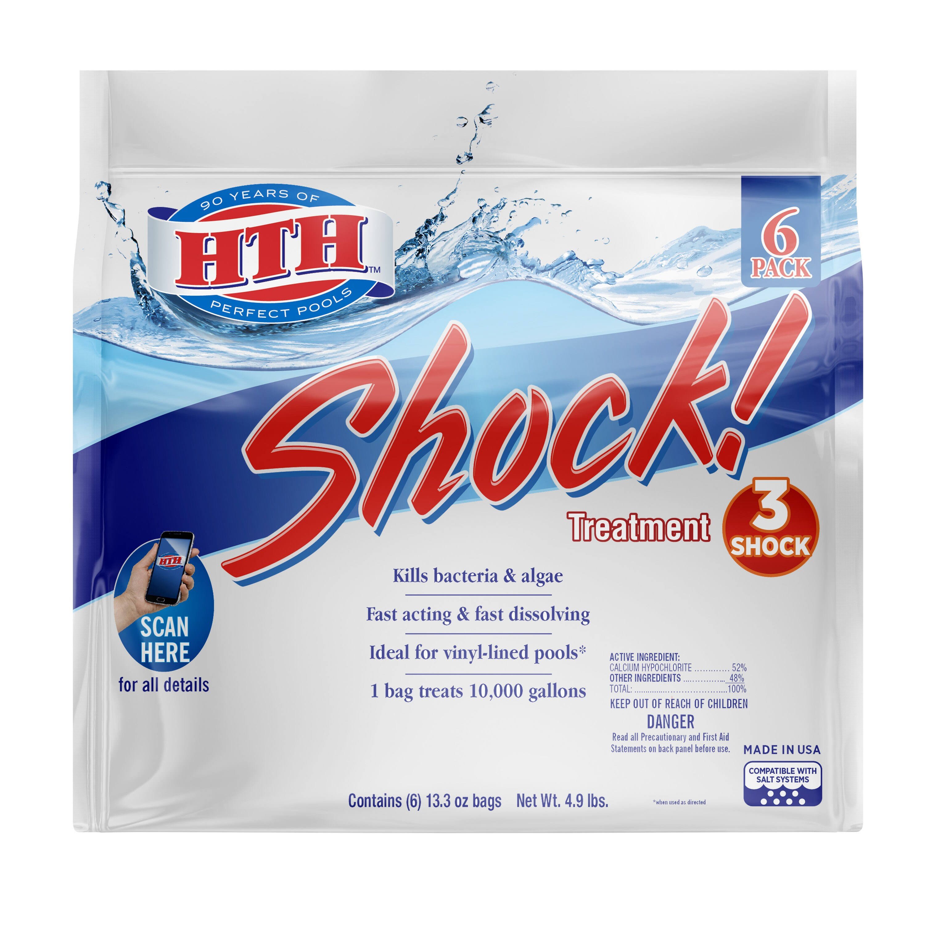 Hth 6-Pack 13-oz Pool Shock