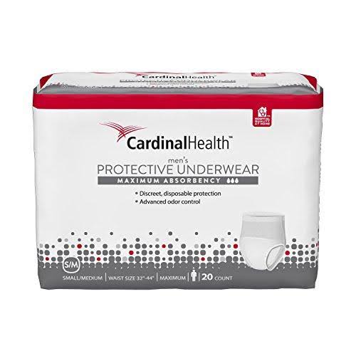Cardinal Health Maximum Absorbency Men's Protective Underwear - Small-Medium, 20ct